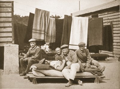 Airing the Bedding: An Afternoon Siesta, Dorchester, illustration from German Prisoners in Great Britain by English Photographer